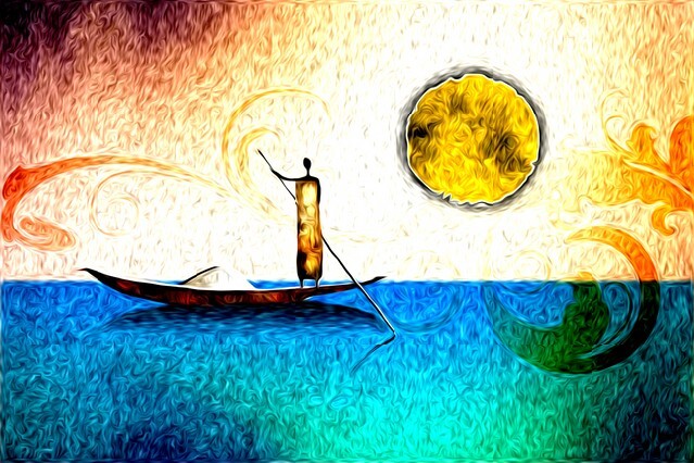 African motive ethnic retro vintage